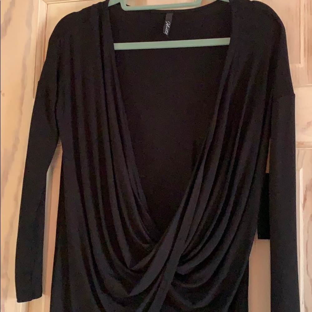 Classy drape front top